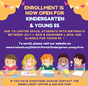 Y5s & Kindergarten Enrollment is Now OPEN (Informacion En Ingles y Español)